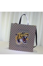 Knockoff Cheap Gucci Tiger Print Soft GG Supreme Tote 450950 VS02126