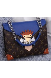 Knockoff Cheap Louis Vuitton POCHETTE MASK CHAIN GM Monogram M94076 Blue VS07875