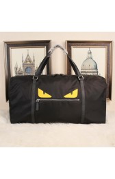 Knockoff Fendi Bag Bugs Travelling Bag Nylon Fabric FD992123 Black VS01191