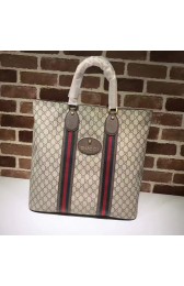 Knockoff Gucci GG Supreme Tote Brown 473870 VS02188