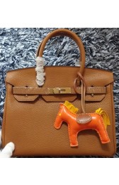 Knockoff Hermes Birkin 30CM Tote Bags Litchi Leather H30LI Wheat VS05295