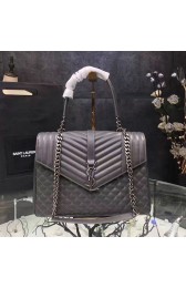 Knockoff High Quality Large Soft Envelope Monogram Saint Laurent Shoulder Bag Grey 436694 VS00402