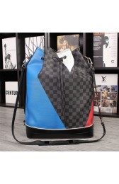 Knockoff Louis Vuitton Damier Cobalt Canvas Noe Marin Bucket Bag N41611 VS07268