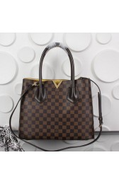 Knockoff Louis Vuitton Damier Ebene Canvas KENSINGTON Bag N41435 VS00195