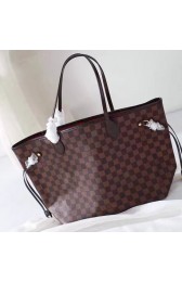 Knockoff Louis Vuitton Damier Ebene Canvas Neverfull MM N41358 VS08599