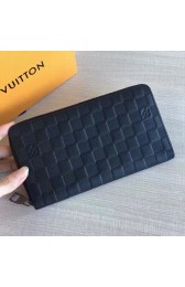 Knockoff Louis Vuitton Damier Infini Leather Zippy Organiser Onyx N60002 VS01108