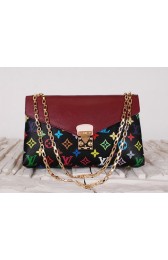 Knockoff Louis Vuitton Monogram Multicolore Pallas Chain Bag M41261 Purple VS08348