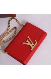Knockoff Louis Vuitton Smooth Calfskin Chain Louise GM Red M94647 VS05027
