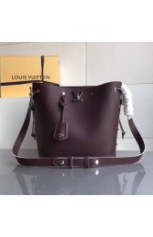 Knockoff Louis Vuitton Soft Calfskin Lockme Bucket Bordeaux M54677 VS08432