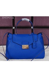 Knockoff Prada Grainy Leather Tote Bags BN8248 Royal VS09041