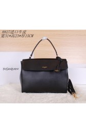 Knockoff Saint Laurent Medium Moujik Top Handle Bag Y8827 Black VS08445