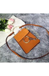 Knockoff Top Chloe Faye Mini Suede Leather Crossbody Bag Orange 3S1229 VS06873