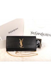 Knockoff Yves Saint Laurent Classic Monogramme Clutch 311213B Black VS08755