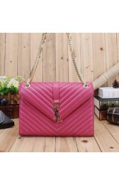 Knockoff Yves Saint Laurent Classic Monogramme Flap Bag Y26584 Rose VS00808