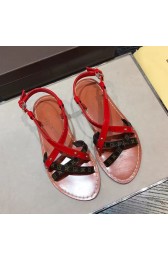 Louis Vuitton Calfskin Leather Sandals Red L080203 VS03769
