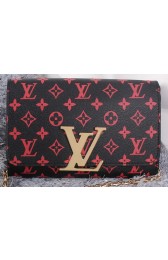 Louis Vuitton Chain Louise Shoulder Bag M94336 Red VS01426