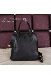 Louis Vuitton Cruise 2015 Smooth Leather Tote Bag M40172 Black VS00990