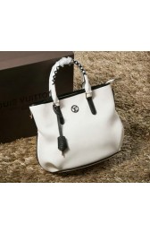 Louis Vuitton Cruise 2015 Smooth Leather Tote Bag M96288 White VS08235