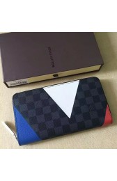 Louis Vuitton Damier Cobalt Canvas Zippy Organizer Regatta N41631 VS04330