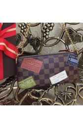 Louis Vuitton Damier Ebene Canvas Trunks Labels Pochette Milla N63080 VS05964