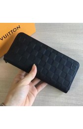 Louis Vuitton Damier Infini Leather Zippy Wallet Vertical Onyx N63548 VS08942