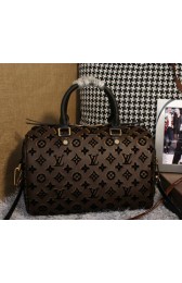 Louis Vuitton Embroider Leather Speedy Bandouliere 30 M40762 Black VS02452