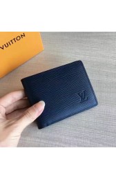Louis Vuitton Epi Leather Multiple Wallet Navy Blue M60628 VS01076
