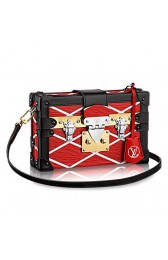 Louis Vuitton Epi Leather Petite Malle Malletage M50019 Red VS08675