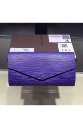 Louis Vuitton Epi Leather Sarah Wallet Blue M60760 VS01286