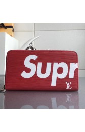 Louis Vuitton Epi Leather Supreme X Zippy Wallet Red M60305 VS07713