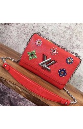 Louis Vuitton Epi Leather Twist MM M54220 Red VS03173