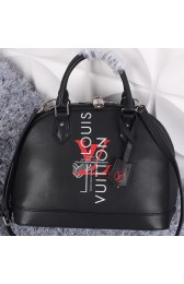 Louis Vuitton Fall 2015 Runway Printed Alma Bag M53155 Black VS06696