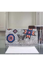 Louis Vuitton Fall Winter 2015 EPI TWIST WALLET M61491 Grey VS05606