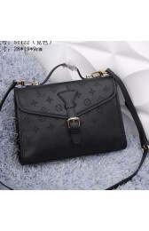 Louis Vuitton Litchi Leather GERMAIN Bag M51122 Black VS05675