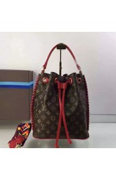 Louis Vuitton Monogram Canvas Bucket Bag Red M43559 VS08872