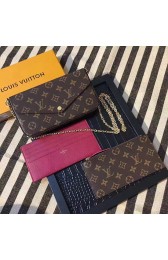 Louis Vuitton Monogram Canvas Felicie Chain Wallet M61276 VS07619
