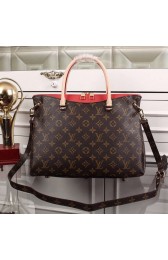 Louis Vuitton Monogram Canvas Pallas Bag M50066 Light Red VS01551