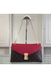 Louis Vuitton Monogram Canvas PALLAS CHAIN M41246 Burgundy VS00316