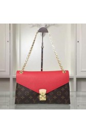 Louis Vuitton Monogram Canvas PALLAS CHAIN M41246 Red VS01181