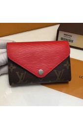 Louis Vuitton Monogram Canvas Wallet Red M60494 VS06876