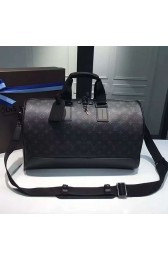 Louis Vuitton Monogram Eclipse Canvas Keepall Voyager M43038 VS01094