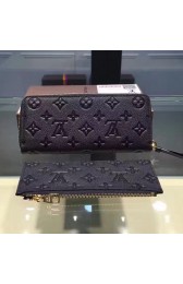 Louis Vuitton Monogram Empreinte Clemence Wallet Noir M60171 VS00560