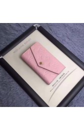 Louis Vuitton Monogram Empreinte Compact Curieuse Wallet Pink M60568 VS09554