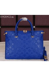 Louis Vuitton Monogram Empreinte Pallas Tote Bag M40908 Blue VS01342