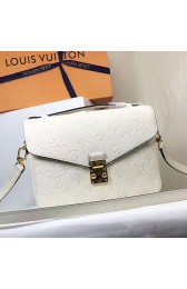 Louis Vuitton Monogram Empreinte Pochette Metis White M44071 VS04386
