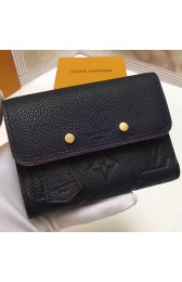 Louis Vuitton Monogram Empreinte Pont-neuf Compact Wallet Black M62184 VS06924