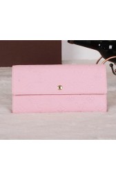 Louis Vuitton Monogram Empreinte Sarah Wallets M61734 Pink VS09717