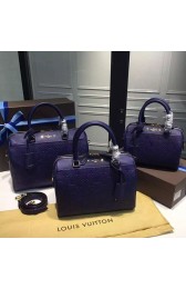 Louis Vuitton Monogram Empreinte Speedy Bandouliere Blue M42406 VS02710