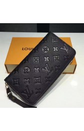 Louis Vuitton Monogram Empreinte Zippy Long Wallet Noir M60571 VS00342