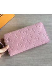 Louis Vuitton Monogram Empreinte Zippy Wallet Pink M60549 VS06046